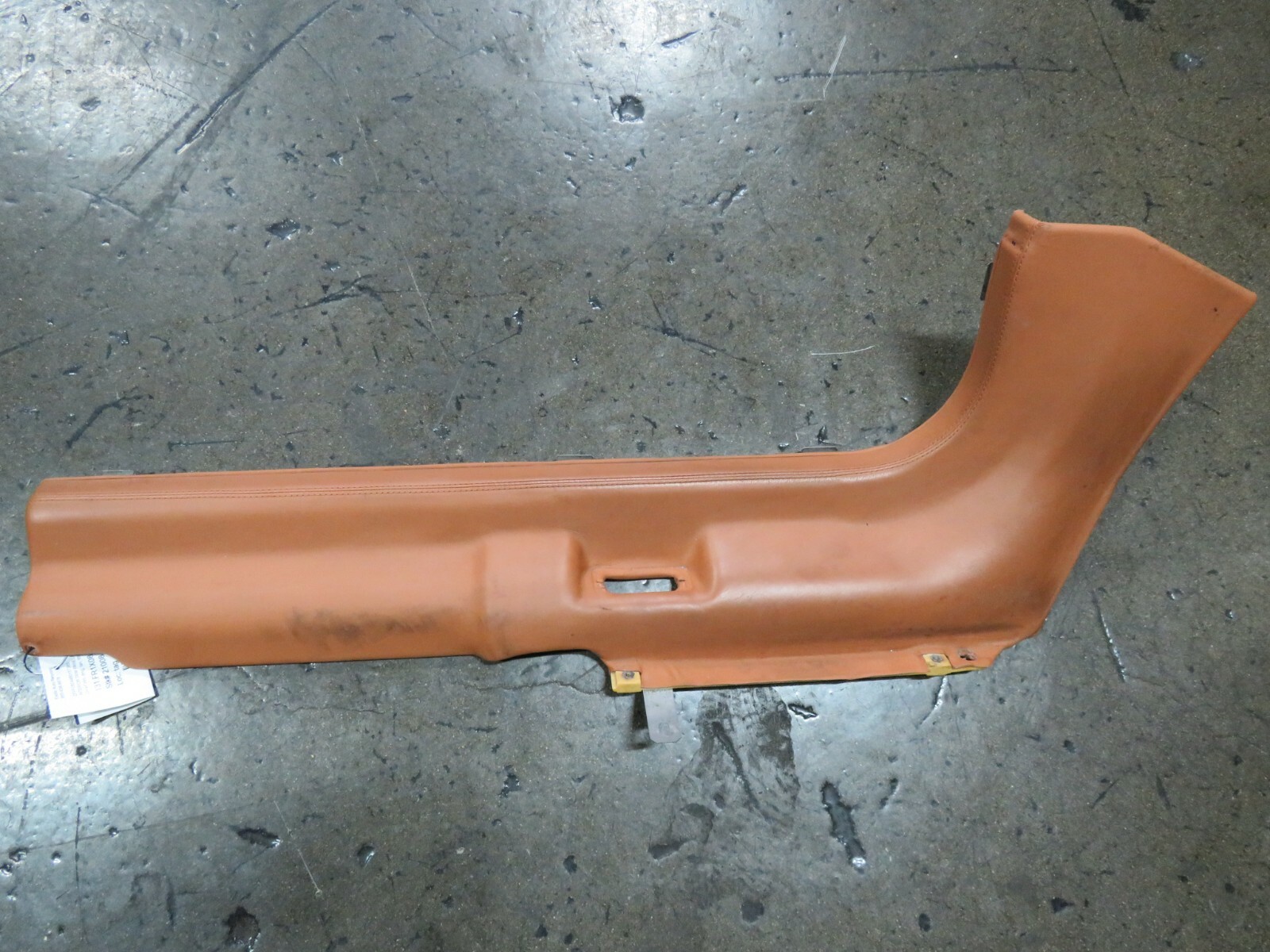 Ferrari 599 GTB, LH, Left, Sill Trim Panel, Tan, Used, Damaged, P/N 69378600