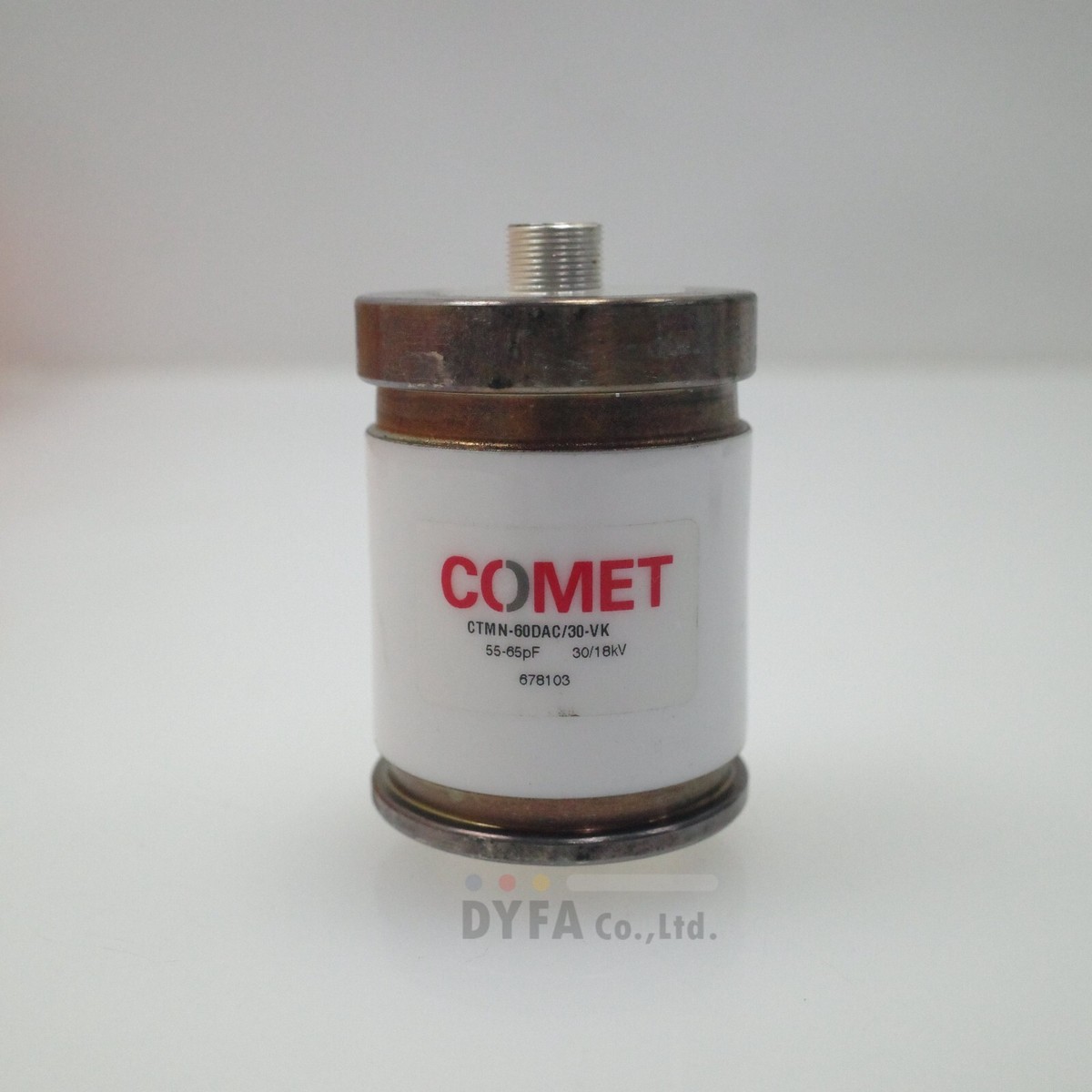 COMET discolored capacito Used CTMN-60DAC/30-VK 55-65pF 30/18kV