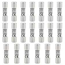 Ceramic Tube Cylindrical Fuse Link RT14 RT18 R015 10mm x 38mm AC 500V 2A Pack...