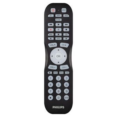 Philips Universal Remote Control for Samsung TV, Blu-ray, Soundbar, Cable/Satel