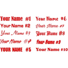 Custom Personalized Vinyl Lettering Name Decal Sticker Car Window Tumbler Flask