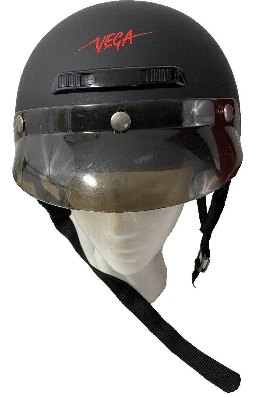 Vega Motorcycle Half Helmet  with visor S 6 7/8 -7 Modle XT