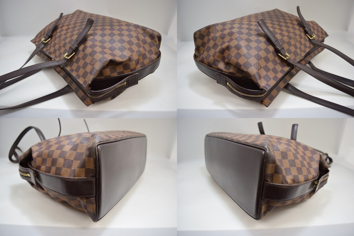 ルイヴィトン DAMIER EBENE CHELSEA ショルダーバッグ Louis Vuitton Chelsea Shoulder Bag Brown Canvas for sale