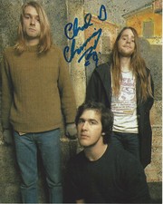 CHAD CHANNING NIRVANA ORIGINAL DRUMMER SIGNED AUTHENTIC 8x10 PHOTO E w/COA