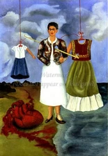 FRIDA KAHLO Art Poster or Rolled Canvas Print "To Remember or The Heart"