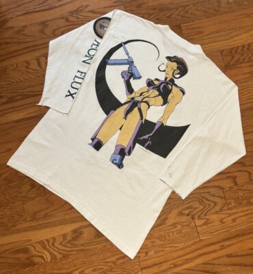 Vintage Aeon Flux Shirt Stanley Desantis 1995 XL MTV Long