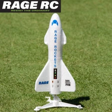RAGE RC Spinner Missile XL Electric Free Flight Model Rocket LED's Ready To Fly