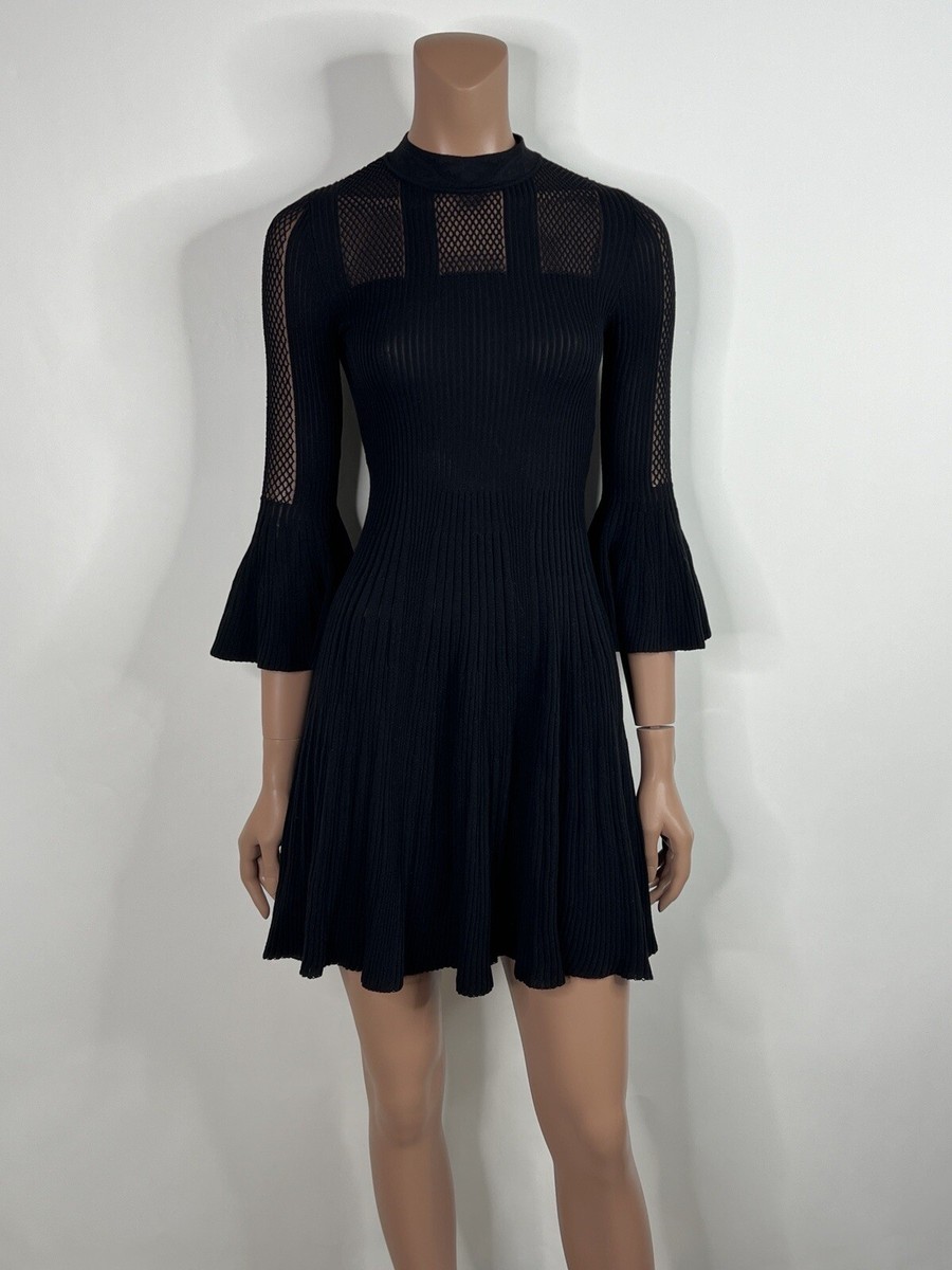 【送料&関税込】Versace Black ette Mini Dress Vtg VERSACE 2018 BLACK KNIT MINI DRESS IT38 | eBay