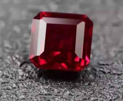 WHOLESALE 11x11 MM ASSCHER CUT PIGEON BLOOD RED RUBY Natural LOOSE GEMSSTONE