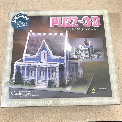 Vtg Puzz-3D Catherine Victorian House 3 Dimensional Jigsaw Puzzle New Sealed 266