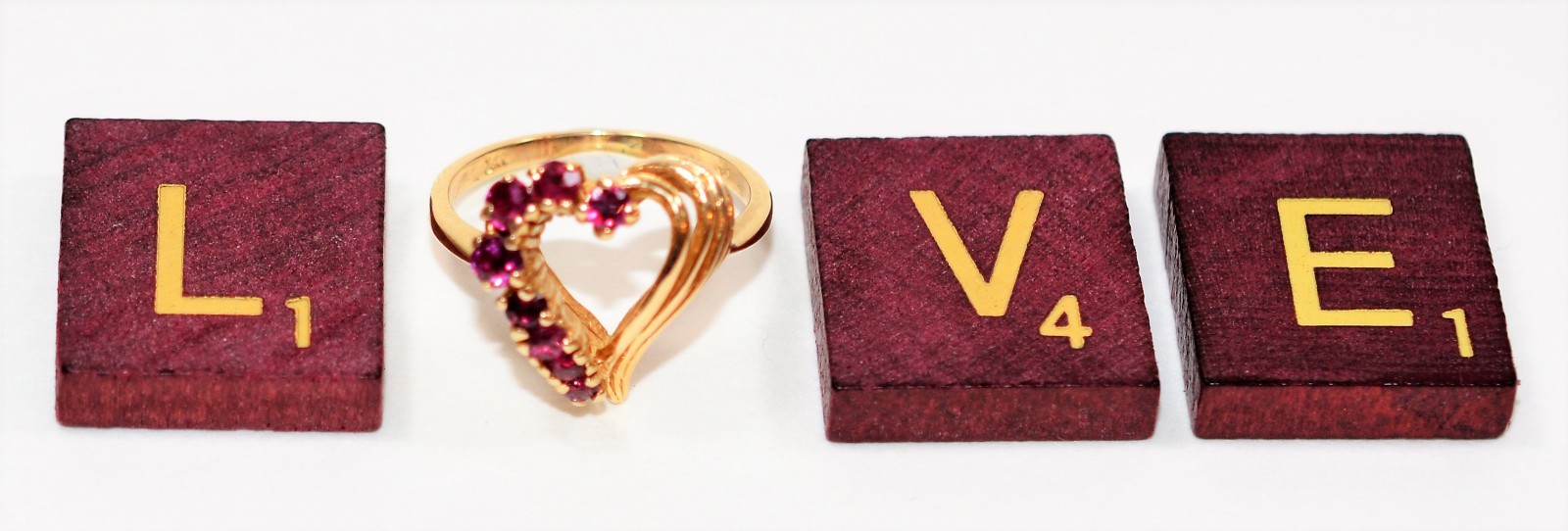 Natural Ruby Ring 14K Solid Gold .48tcw Gemstone … - image 8