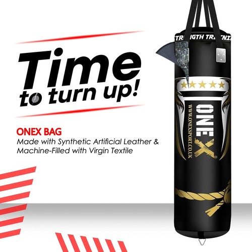 Punch Bag 5ft Filled Heavy Duty Kick Boxing Hanging Training MMA Punching Bags - Picture 6 of 9
