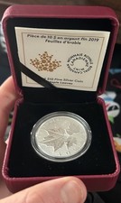 2019 Canada Silver $10 1/2 Oz Silver Maple Leaves coin
