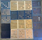 9 Lincoln Coin Albums 550+ coins, many Rare UNC BU  few mixed condition lot A17
