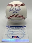 Bob Feller HOF 62 Cleveland Indians Signed Autograph OMLB Baseball PSA DNA *85