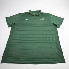 New York Jets Nike NFL On Field Dri-Fit Polo Men's Green/Striped Used