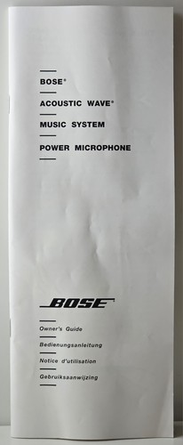 Bose PM-1 Power Handheld Microphone Acoustic Wave Power Mic in Box Japan - Picture 10 of 13
