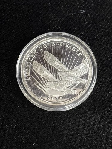 2020 Cook Islands $2 American Double Eagle 1/2 oz .999 Fine Silver