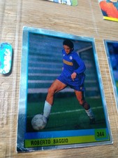 Roberto Baggio Fiorentina Figurina Il Grande Calcio Vallardi 90 #344 Metallica