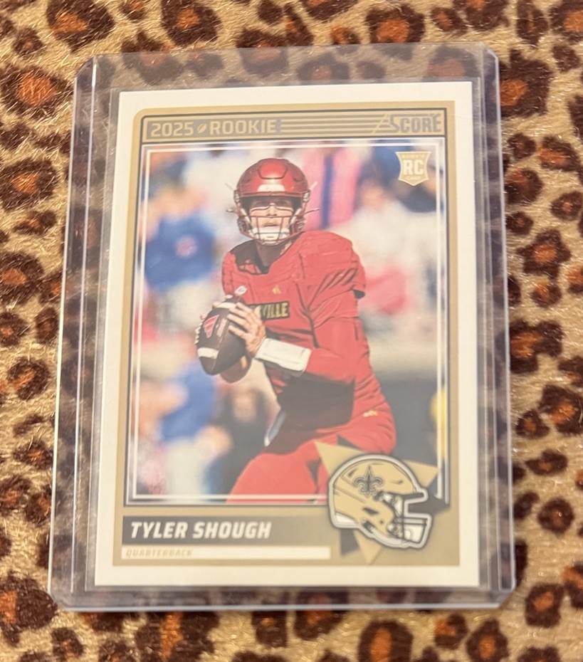 2025 Score Football Tyler Shough RC #71 New Orleans Saints