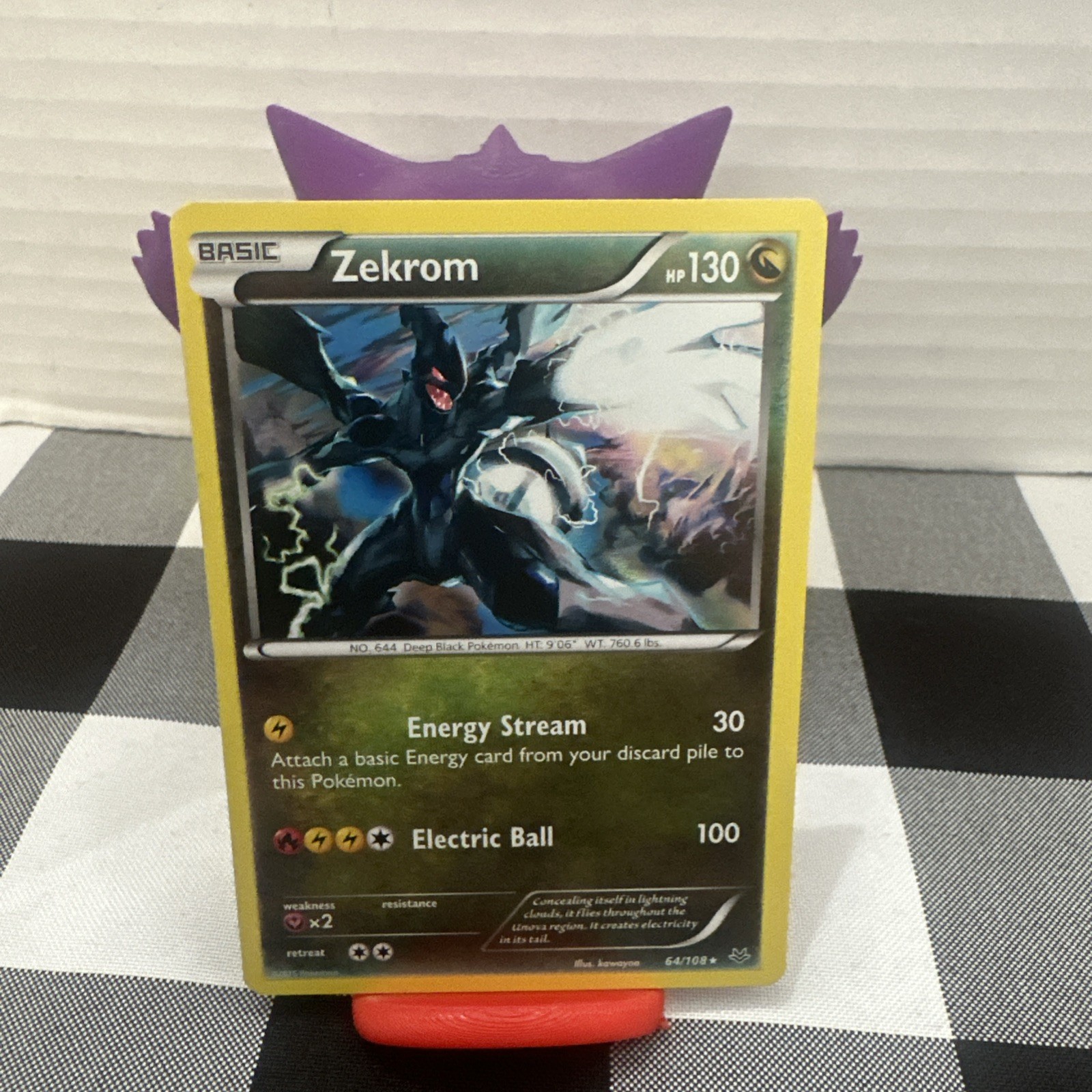 ZEKROM - #64/108 XY Roaring Skies Regular Holo Rare - Pokémon TCG