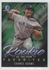 2019 Bowman ROY Favorites Chrome Green Refractor /99 Chance Adams #ROYF-5 0vl5