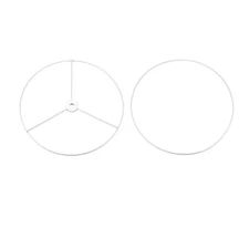 Lamp Shade Ring 250mm Dia. Lampshade Holder Frame Baked Coating Iron 1set