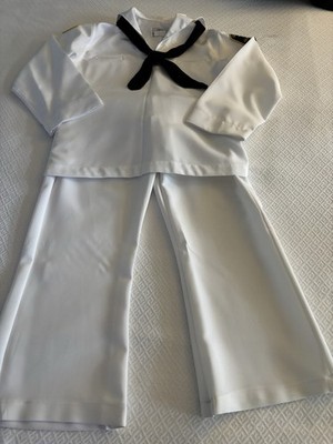 USN Navy Crackerjack DSCP Quarterdeck White Uniform Top 40R Pants 35L Halloween