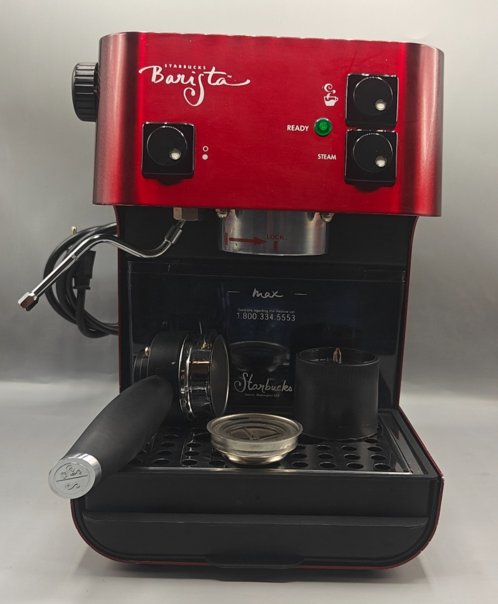 Starbucks Barista Red Metallic SIN006 Coffee Espresso Machin