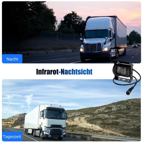 MOPECT 2x IR Auto Rückfahrkamera Rückseiten Einparkkamera 7 Zoll Monitor LKW Bus - Bild 5 von 14