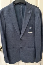 NWT $595 Hart Schaffner Marx  New York Fit 40 R Mélange Jersey Sport Coat Jacket