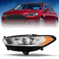 Headlight Lamp For 2013 2014 2015 2016 Ford Fusion Halogen Left/Driver Side