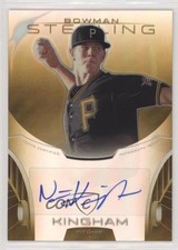 2013 Bowman Sterling Prospect Gold Refractor 4/50 Nick Kingham #BSAP-NK Auto 2a9