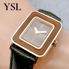 Yves Saint Laurent Watch Rectangular Square Model 4 103866 YO Quartz 20.9mm