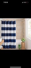 Urban Habitat 13-Pieces Printed Polyester Shower Curtain plus hooks set