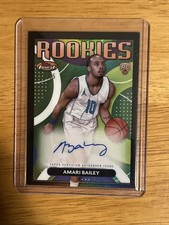 2023-24 Topps Finest #RFA-ABA Amari Bailey Rookie Auto Black Refractors #24/25