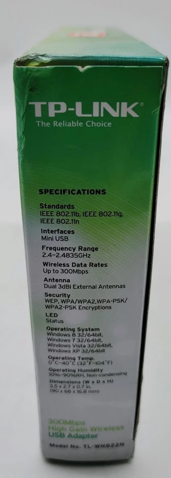 TP-Link 300Mbps High Gain Wireless USB Adapter TL-WN822N - Image 3 of 4