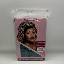 Kozmic Colours Silky Satin Bonnet Leopard Print Shiny  Silky Ultra Comfortable