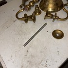 Two  (2) PR Of 5 holder candelabra white metal looks brass it is not brass Le$$$ — photo 3