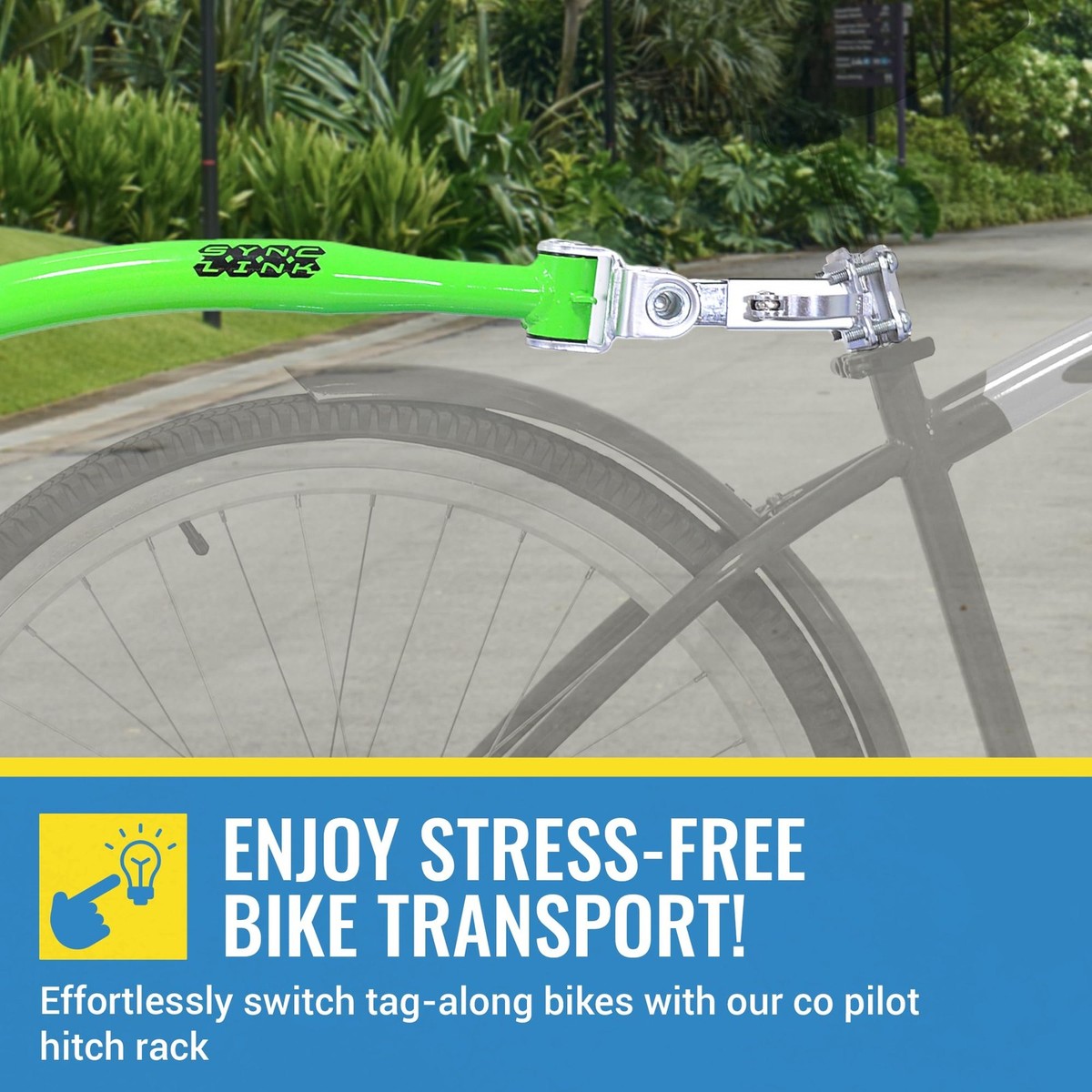 WeeRide 88506 Co-pilot Spare Hitch Silver for sale online