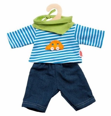 Heless Puppenkleidung 2315 Puppen-Jeans mit Streifenshirt Gr. 35-45cm
