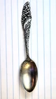 1800's R. Wallace & Sons Sterling Silver Teaspoon, Floral Design "A" Mono 3 3/4”