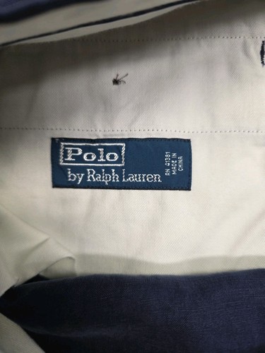 Pantalón plisado Polo Ralph Lauren lino seda para hombre talla 38x30 azul nuevo con etiquetas - Imagen 4 de 8
