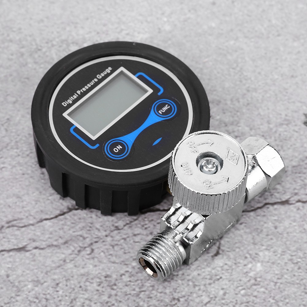 Air Pressure Gauge 1/4in 0 To 200 PSI Easy To Install Tire Pressure Gauge