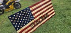 Massive 5-Foot Hand-Carved "We the People" Wooden American Flag Rustic Wall Art — photo 6