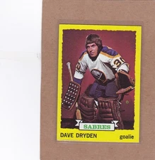 1973-74 TOPPS HOCKEY DAVE DRYDEN #187 SABRES EX *A38765