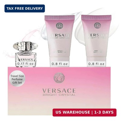 Versace Versace Bright Crystal By Versace for Women - 3 Pc Gift Set 5ml EDT Spla