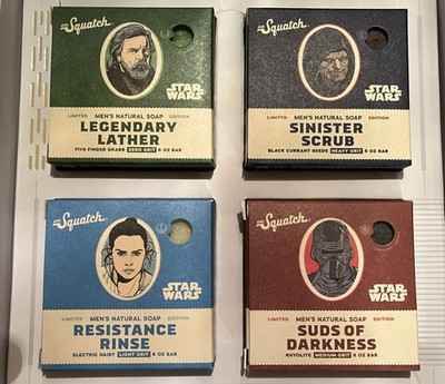 Dr. Squatch Star Wars Limited Edition Soap Box Set Of 4 Collection, New