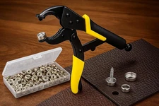 210PCS Stainless Steel Snap Fastener Kit – Silver Buttons with Adjustable Snap P