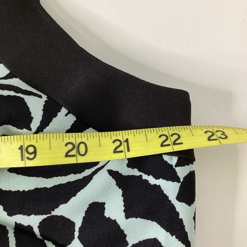 Dressbarn Women’s Size 18W Sleeveless Floral Black & Light Green Sheath Dress - Picture 7 of 7